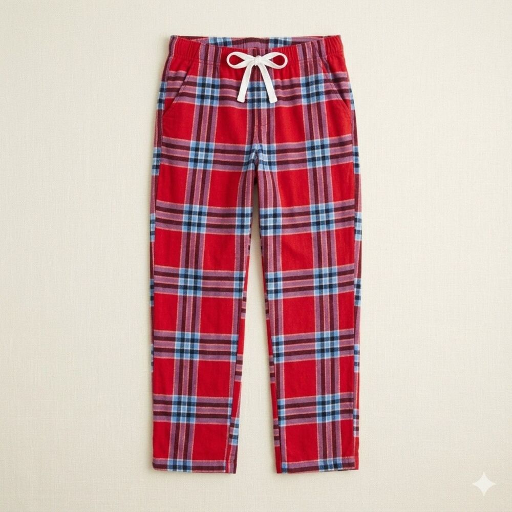 Aerie Street Flannel Trouser PJ Pants Red Plaid Lounge Sleepwear Size Medium L